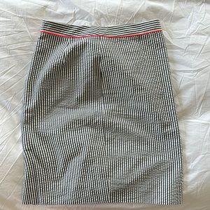 Jcrew seersucker pencil skirt size 00